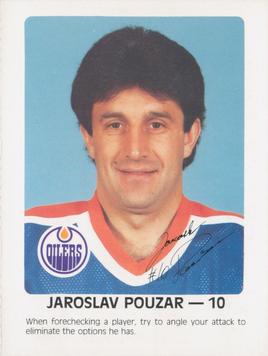 1984-85 Red Rooster Edmonton Oilers #NNO Jaroslav Pouzar Front