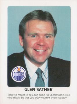 1984-85 Red Rooster Edmonton Oilers #NNO Glen Sather Front