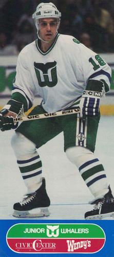 1984-85 Junior Whalers/Wendy's Hartford Whalers #NNO Mike Crombeen Front