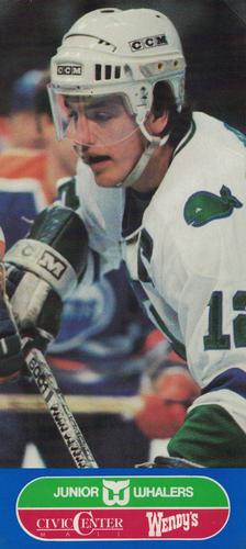 1984-85 Junior Whalers/Wendy's Hartford Whalers #NNO Mark Johnson Front