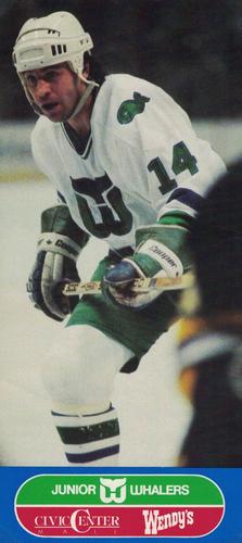 1984-85 Junior Whalers/Wendy's Hartford Whalers #NNO Greg Malone Front