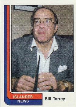 1985 New York Islanders News #28 Bill Torrey Front