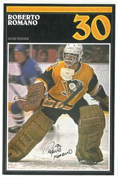 1983-84 Heinz Pittsburgh Penguins Photo-Pak Night SGA #NNO Roberto Romano / Back Cover Front