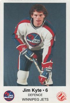1984-85 Winnipeg Jets Police #NNO Jim Kyte Front