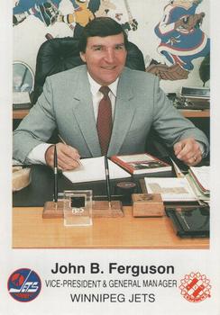 1984-85 Winnipeg Jets Police #NNO John B. Ferguson Front