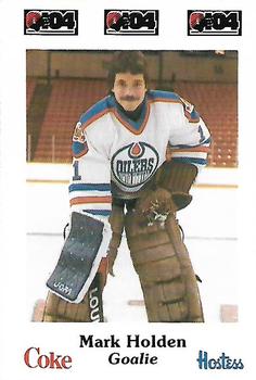 1984-85 Nova Scotia Oilers (AHL) Police #1 Mark Holden Front