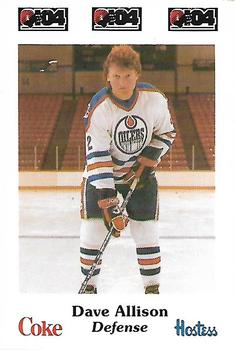 1984-85 Nova Scotia Oilers (AHL) Police #2 Dave Allison Front