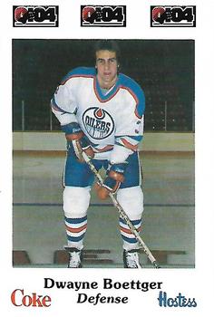 1984-85 Nova Scotia Oilers (AHL) Police #3 Dwayne Boettger Front