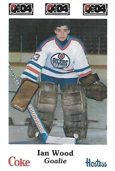 1984-85 Nova Scotia Oilers (AHL) Police #19 Ian Wood Front