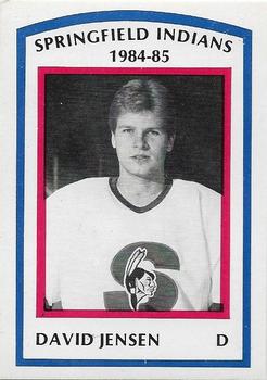 1984-85 Springfield Indians (AHL) #5 David Jensen Front