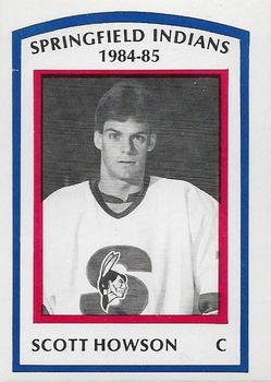 1984-85 Springfield Indians (AHL) #9 Scott Howson Front