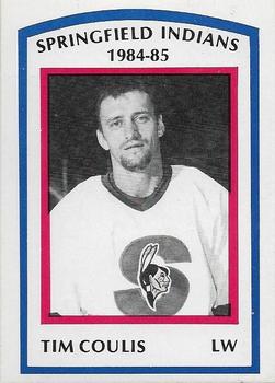 1984-85 Springfield Indians (AHL) #10 Tim Coulis Front
