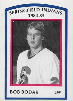 1984-85 Springfield Indians (AHL) #23 Bob Bodak Front