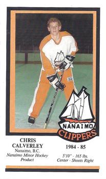 1984-85 Nanaimo Clippers (BCHL) Police #4 Chris Calverley Front