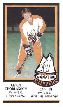 1984-85 Nanaimo Clippers (BCHL) Police #21 Kevin Thorlakson Front