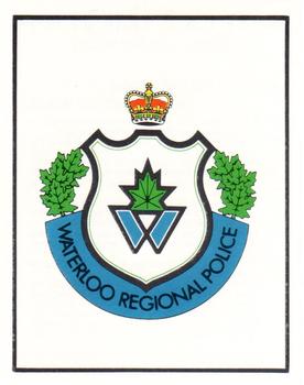 1984-85 Kitchener Rangers (OHL) Police #1 Waterloo Regional Police Crest Front