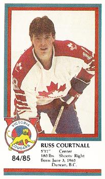 1984-85 Victoria Cougars (WHL) Police #7 Russ Courtnall Front