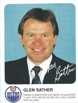 1985-86 Red Rooster Edmonton Oilers #NNO Glen Sather Front
