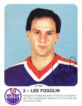 1985-86 Red Rooster Edmonton Oilers #NNO Lee Fogolin Front