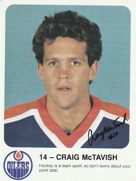 1985-86 Red Rooster Edmonton Oilers #NNO Craig MacTavish Front