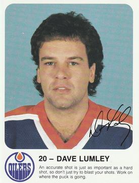1985-86 Red Rooster Edmonton Oilers #NNO Dave Lumley Front