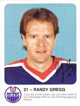 1985-86 Red Rooster Edmonton Oilers #NNO Randy Gregg Front