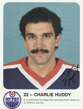 1985-86 Red Rooster Edmonton Oilers #NNO Charlie Huddy Front