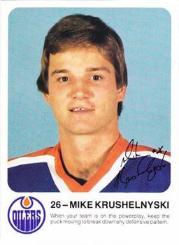1985-86 Red Rooster Edmonton Oilers #NNO Mike Krushelnyski Front