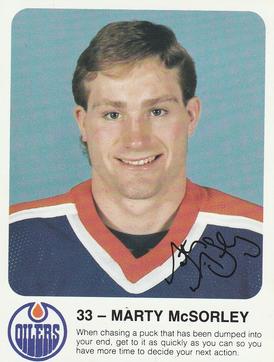 1985-86 Red Rooster Edmonton Oilers #NNO Marty McSorley Front