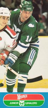 1985-86 Junior Whalers/Wendy's Hartford Whalers #NNO Greg Malone Front