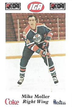 1985-86 Nova Scotia Oilers (AHL) Police #3 Mike Moller Front