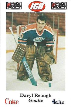 1985-86 Nova Scotia Oilers (AHL) Police #13 Daryl Reaugh Front