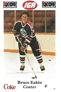 1985-86 Nova Scotia Oilers (AHL) Police #27 Bruce Eakin Front
