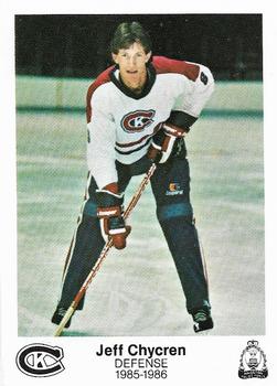1985-86 Kingston Canadians (OHL) Police #18 Jeff Chychrun Front