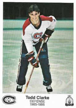 1985-86 Kingston Canadians (OHL) Police #20 Todd Clarke Front