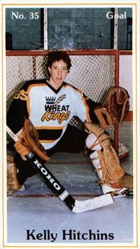 1985-86 Brandon Wheat Kings (WHL) Police #1 Kelly Hitchins Front