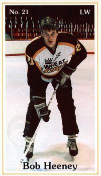 1985-86 Brandon Wheat Kings (WHL) Police #4 Bob Heeney Front