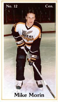 1985-86 Brandon Wheat Kings (WHL) Police #19 Mike Morin Front