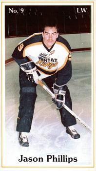 1985-86 Brandon Wheat Kings (WHL) Police #20 Jason Phillips Front