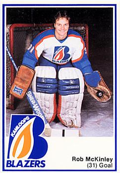 1985-86 Kamloops Blazers (WHL) Police #NNO Rob McKinley Front