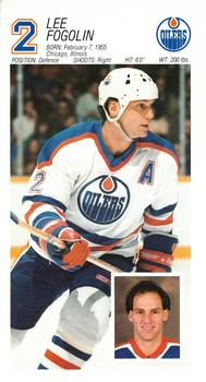 1986-87 Edmonton Oilers #NNO Lee Fogolin Front