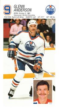 1986-87 Edmonton Oilers #NNO Glenn Anderson Front