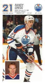 1986-87 Edmonton Oilers #NNO Randy Gregg Front