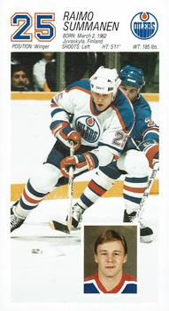 1986-87 Edmonton Oilers #NNO Raimo Summanen Front