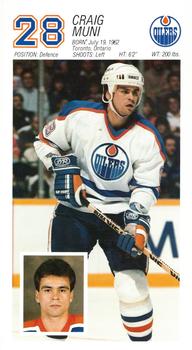1986-87 Edmonton Oilers #NNO Craig Muni Front