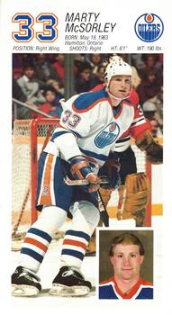 1986-87 Edmonton Oilers #NNO Marty McSorley Front