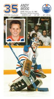 1986-87 Edmonton Oilers #NNO Andy Moog Front