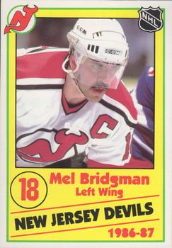 1986-87 New Jersey Devils Police #5 Mel Bridgman Front