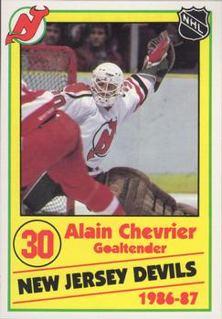 1986-87 New Jersey Devils Police #7 Alain Chevrier Front