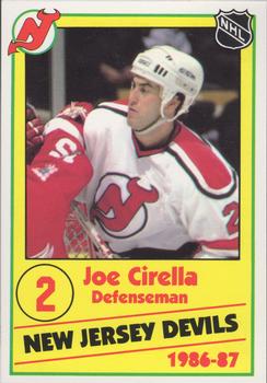 1986-87 New Jersey Devils Police #8 Joe Cirella Front